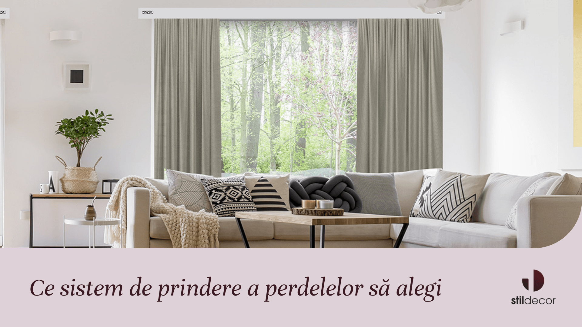 Ce sistem de prindere perdele să alegi: șine de aluminiu sau galerie