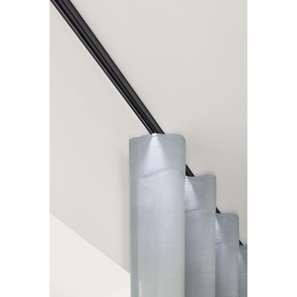 Sina aluminiu negru CurtainLight