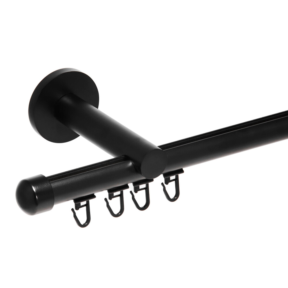 Galerie simpla Capacel profil negru 19mm