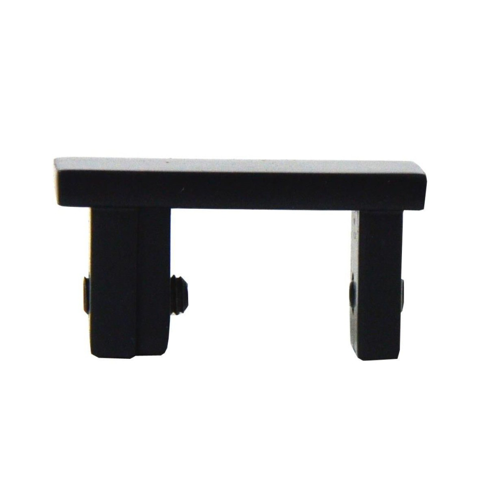 Galerie dubla Square line capacel teava negru lucios