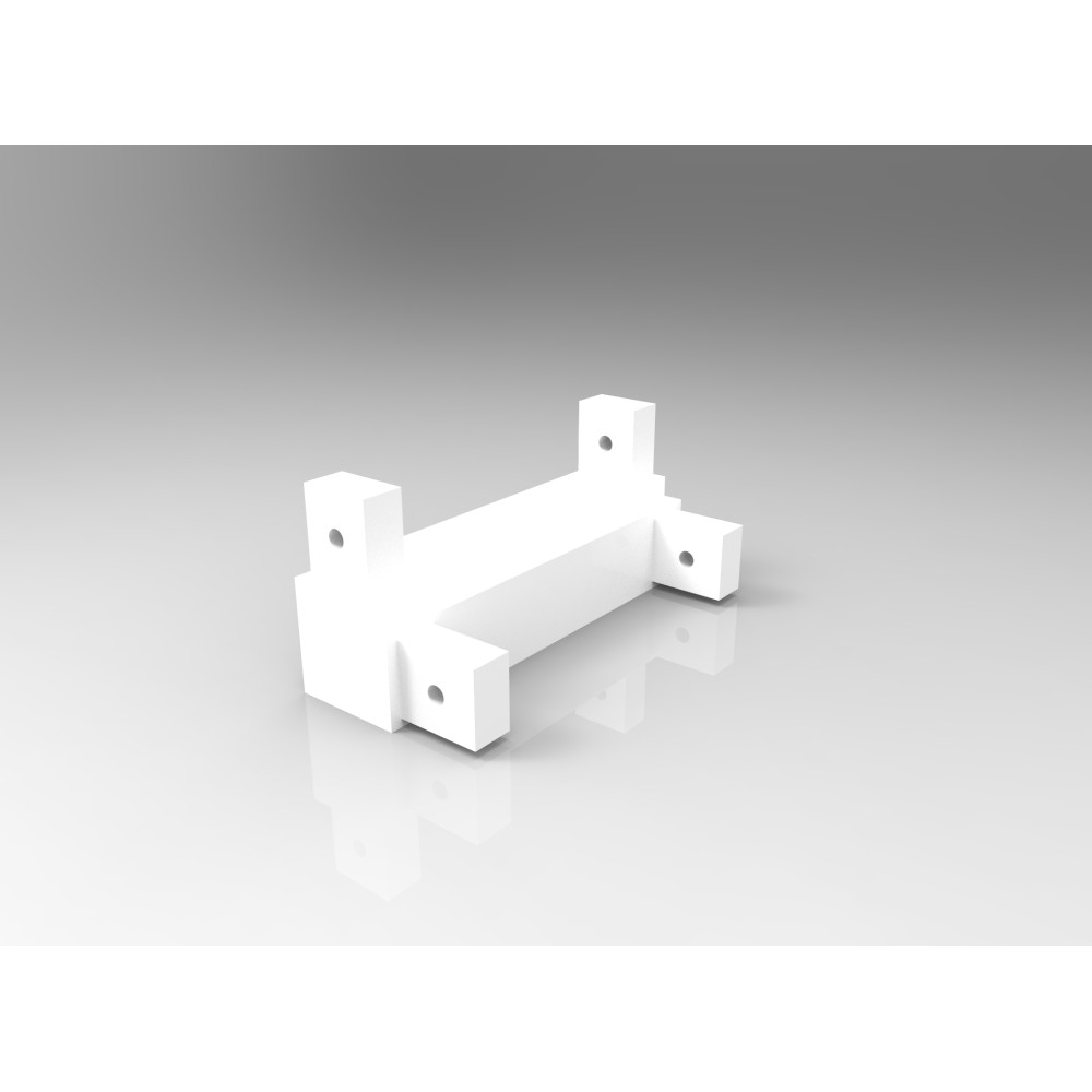 Galerie simpla capacel suport 21 cm alb lucios