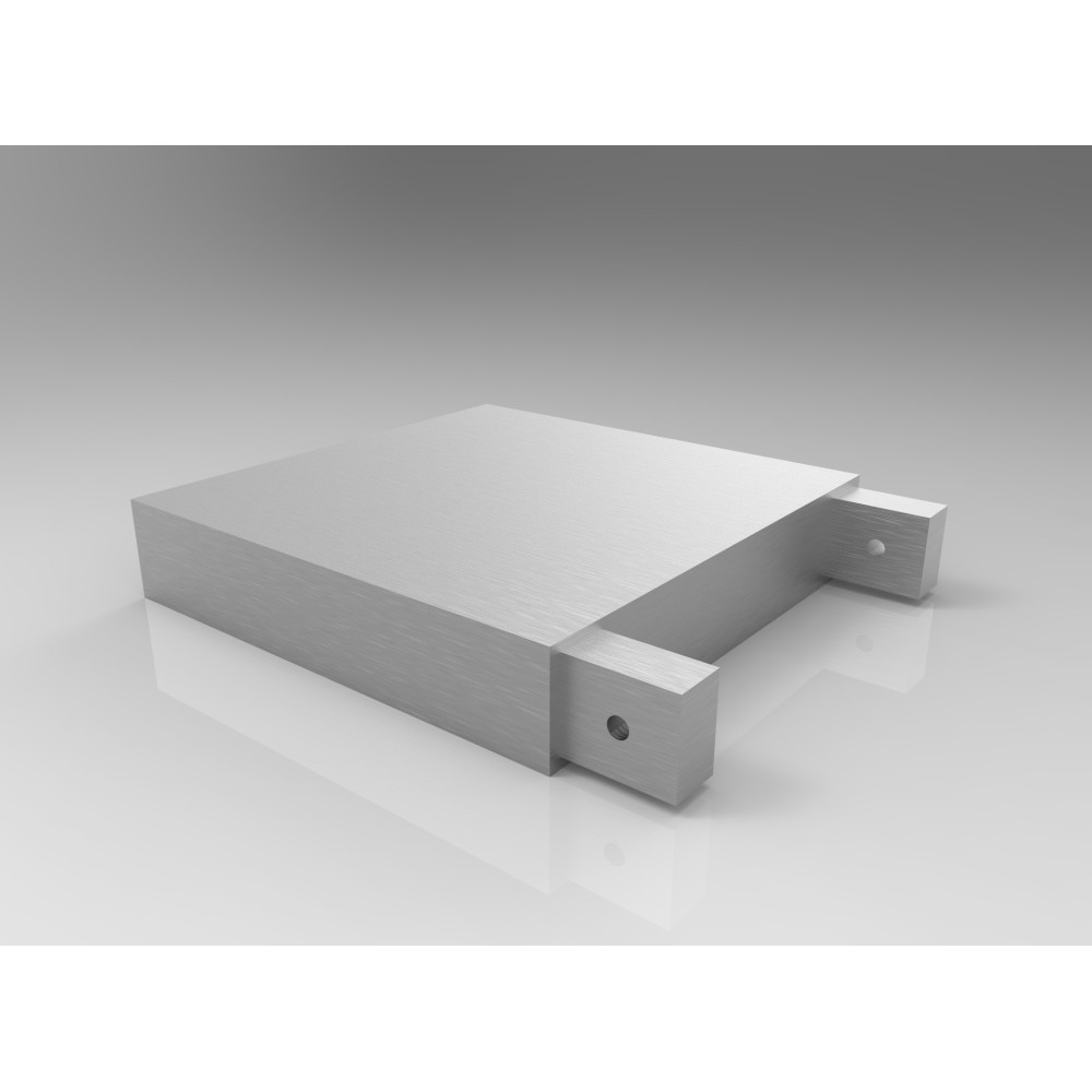 Galerie simpla Square suport 15 cm crom mat