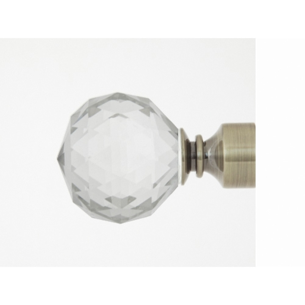 Galerie dubla Kula Crystal profil aur antic 19mm