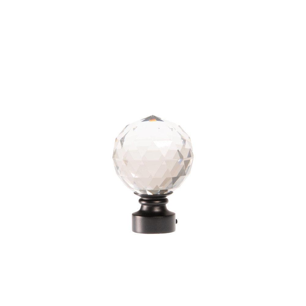 Galerie dubla Kula Crystal profil negru 25mm