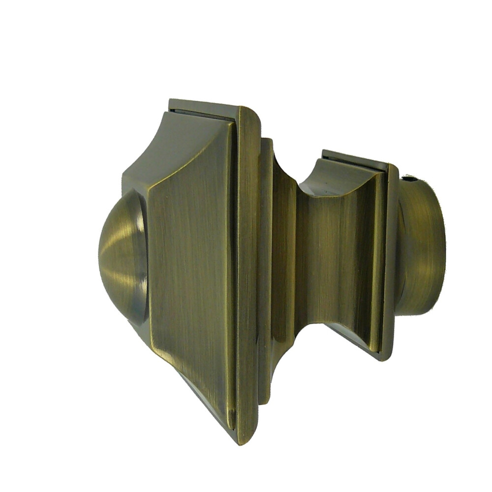 Galerie dubla tavan Verdi teava striata aur antic 25mm