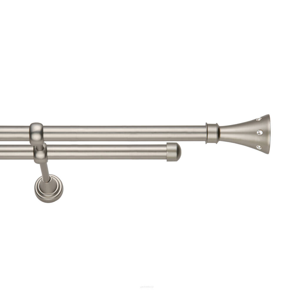 Galerie dubla Carter fara inele crom mat 19mm
