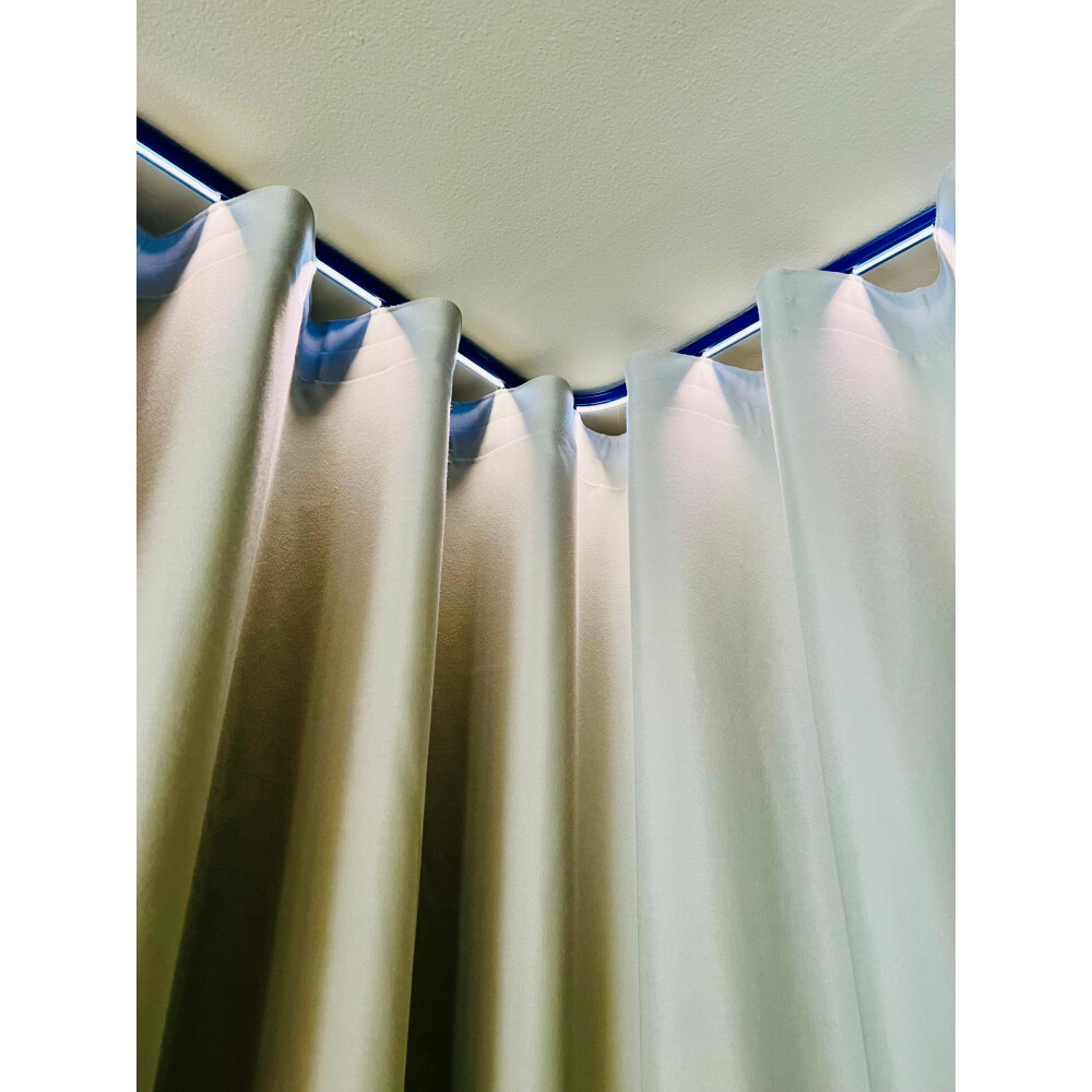 Sina aluminiu negru CurtainLight