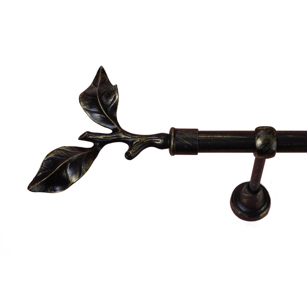 Galerie simpla Galaz negru antichizat 19mm