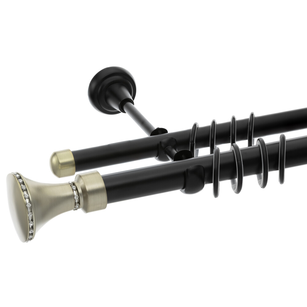 Galerie dubla Grace black gold 25mm