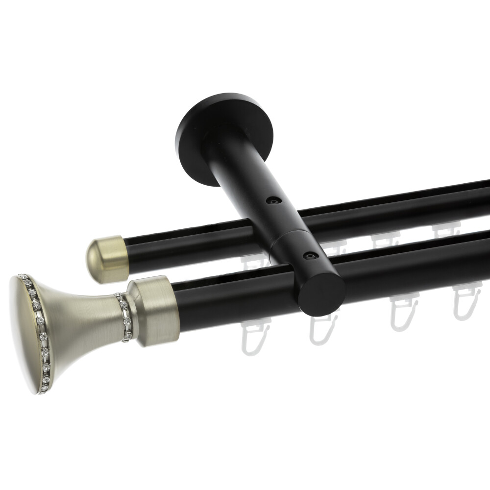 Galerie dubla Grace profil black gold 25mm