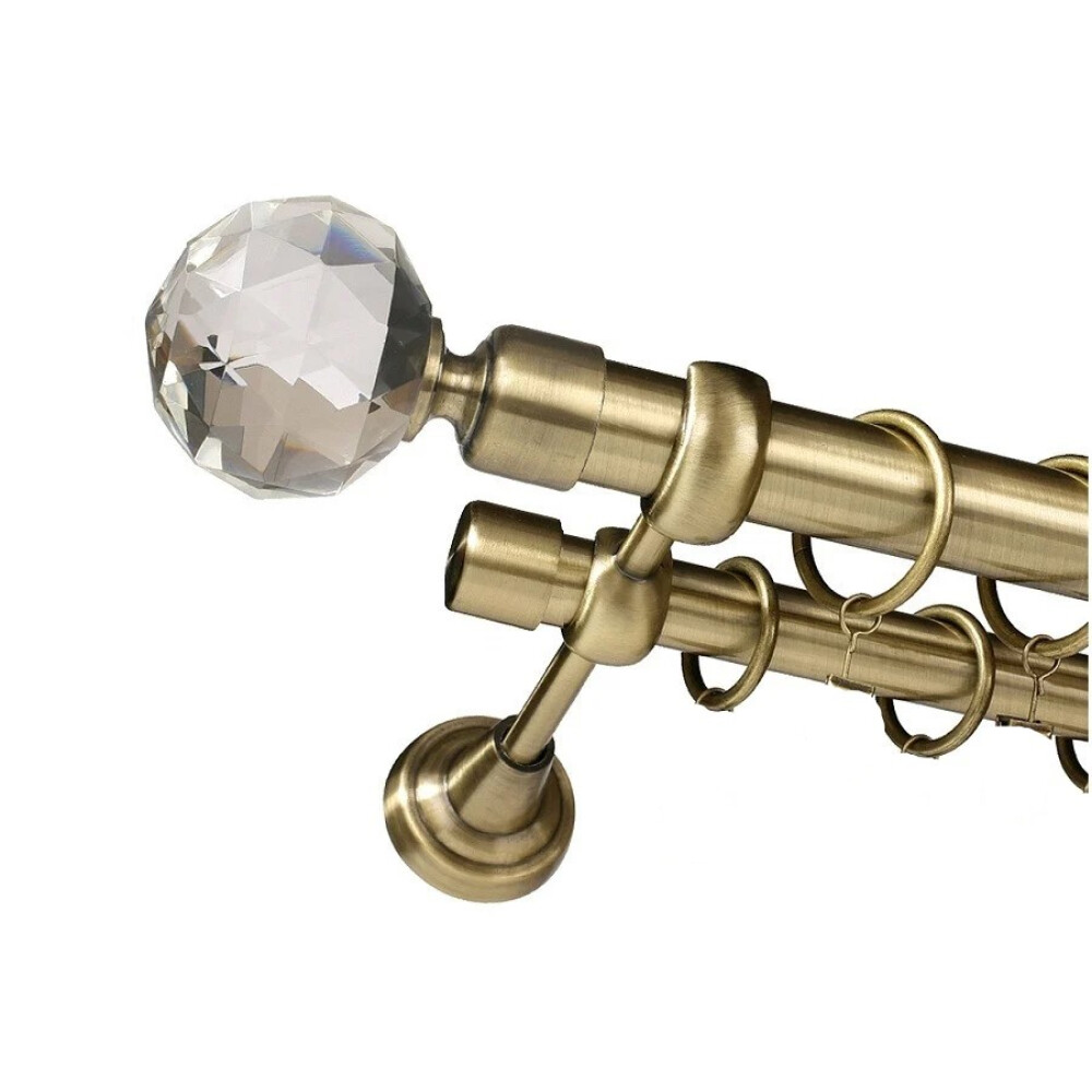 Galerie dubla Kula Crystal aur anti 25mm