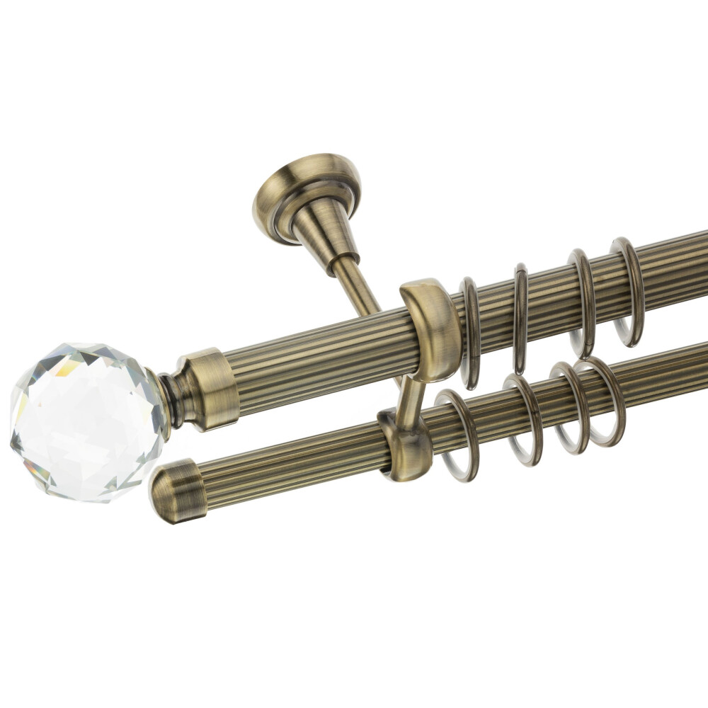 Galerie dubla tavan Kula Crystal striat aur antic 25mm
