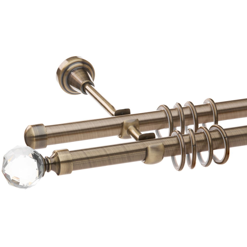 Galerie dubla Kula Crystal aur antic 19mm