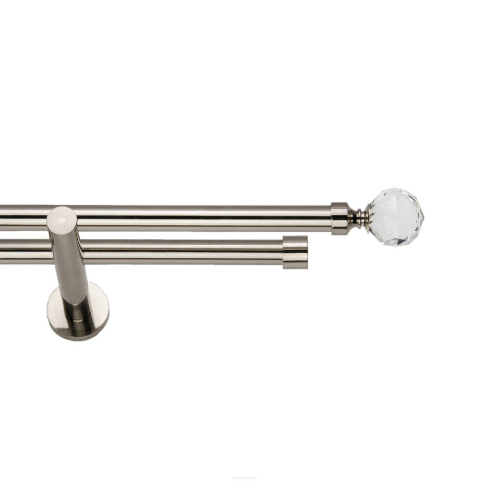 Galerie dubla Kula Crystal suport universal inox 19mm