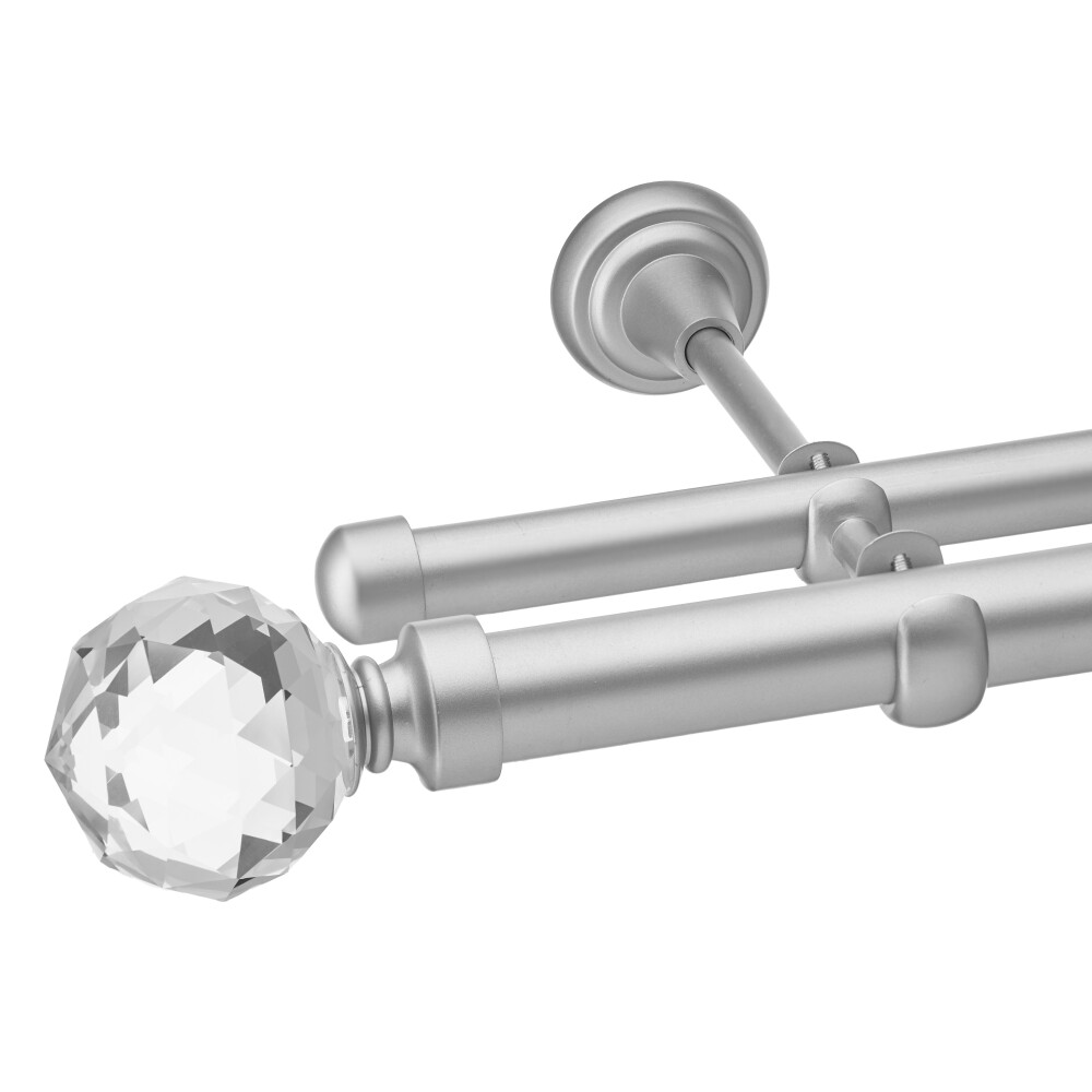 Galerie dubla Kula Crystal crom mat 25mm