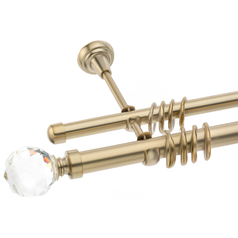 Galerie dubla Kula Crystal gold 25mm