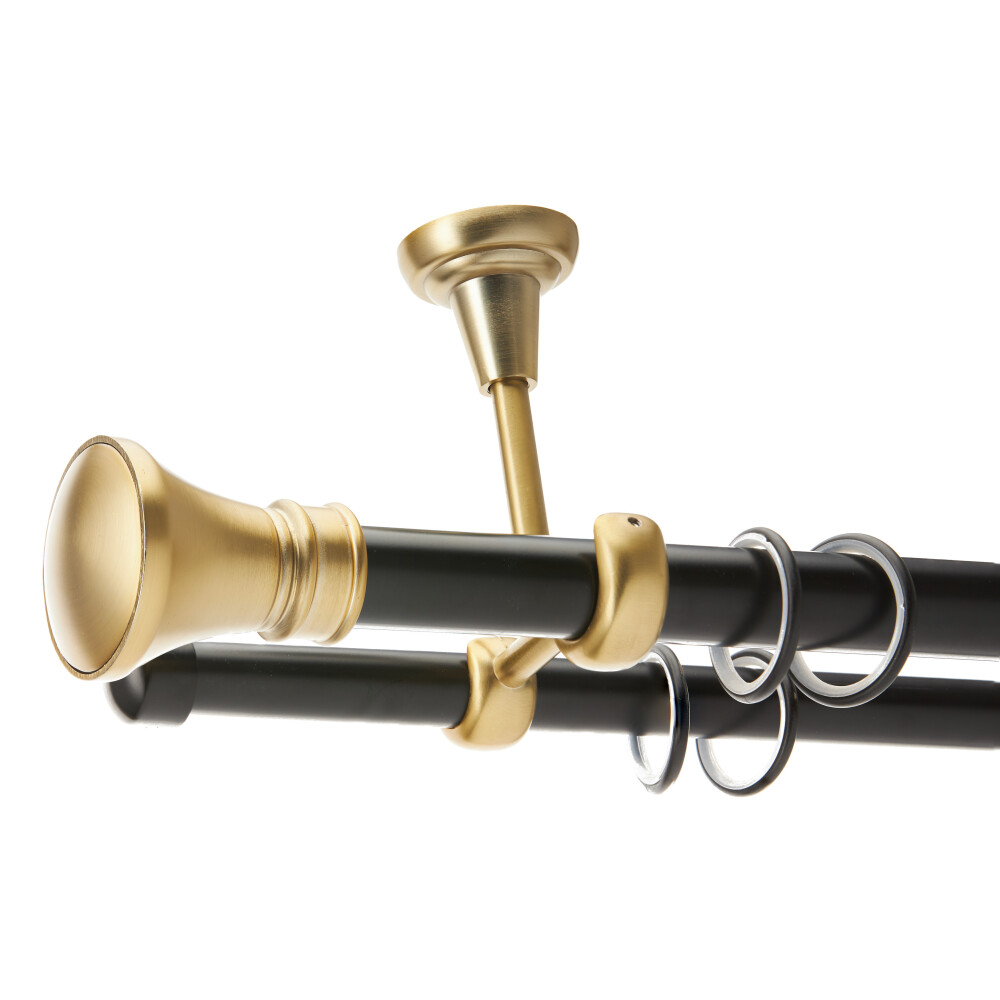 Galerie dubla tavan Luxor II black gold 25mm