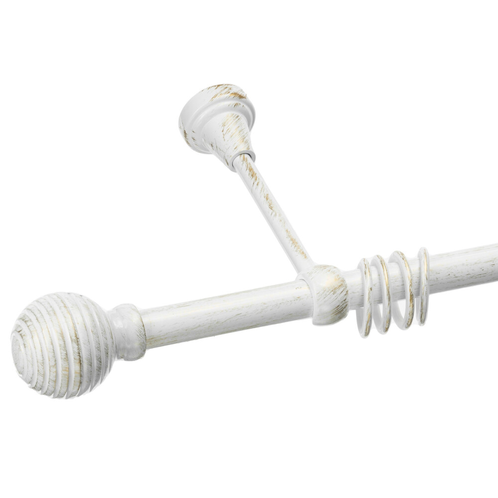 Galerie simpla Monaco alb lucios antichizat 19mm 