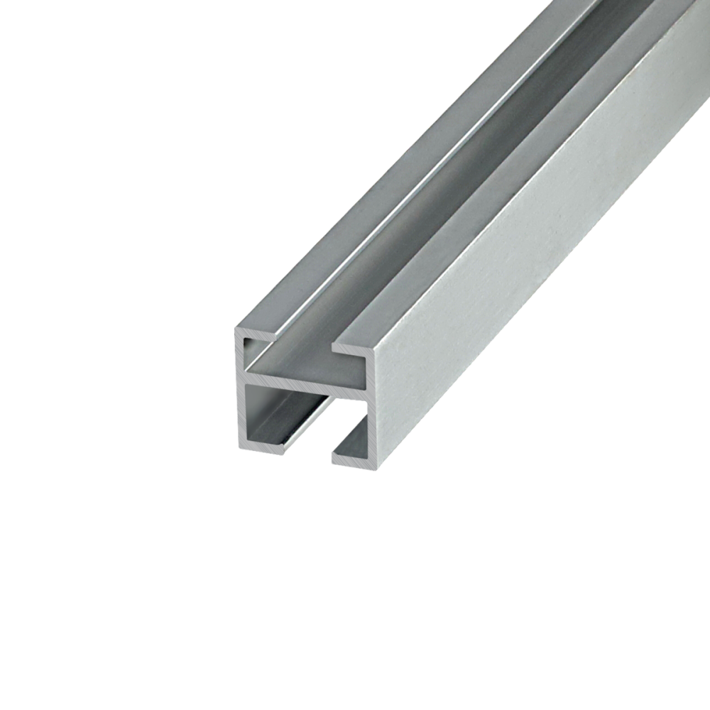 Sina dubla perete Horizon crom mat cu suport de 15 cm