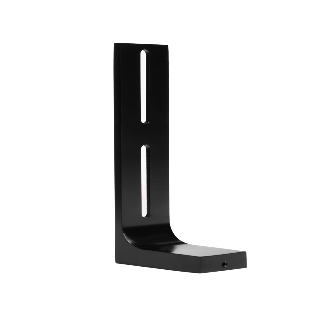 Sina simpla perete Horizon negru mat WAVE cu suport 10 cm