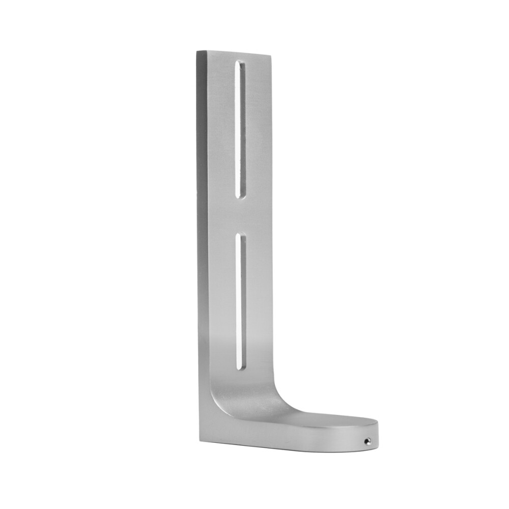 Sina dubla perete Horizon crom mat cu suport de 18 cm