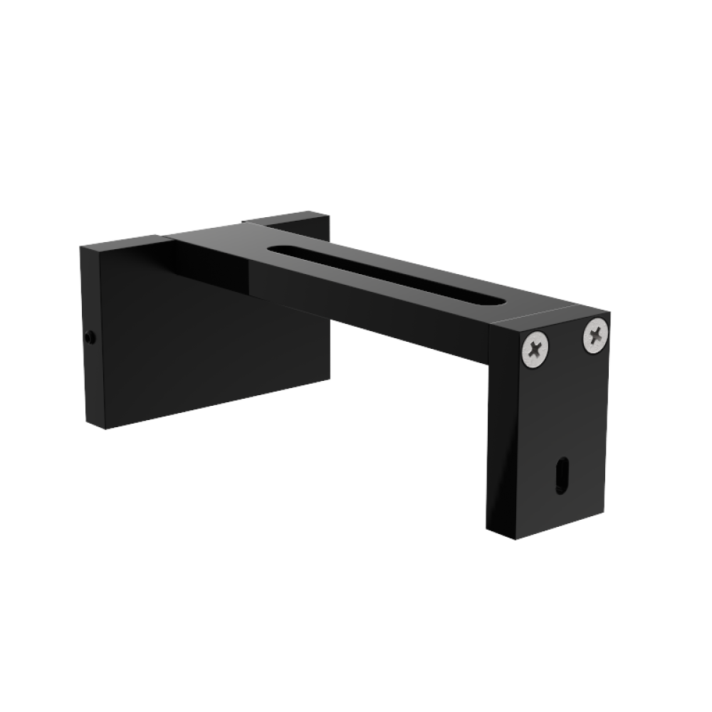 Galerie dubla Galaxy suport 15 cm negru lucios