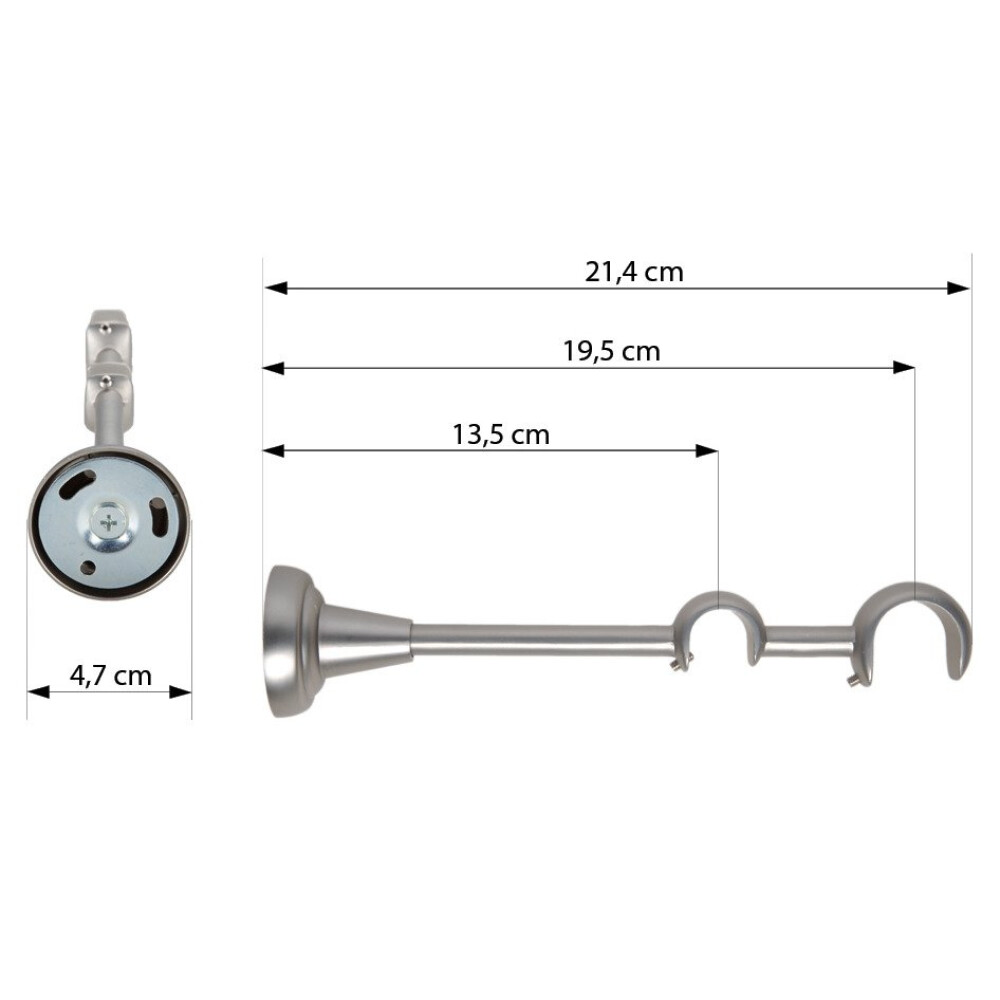 Galerie dubla Swing inox 25mm