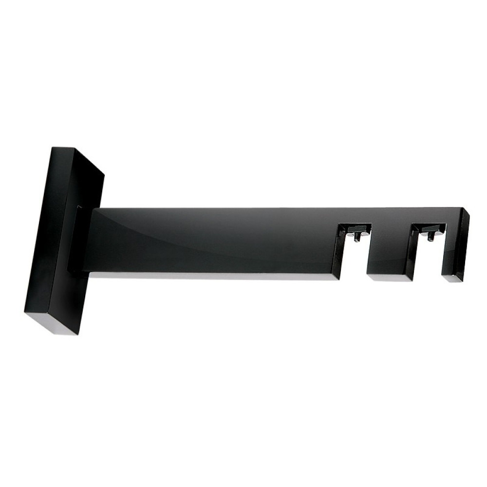 Galerie dubla Square line Square F negru lucios