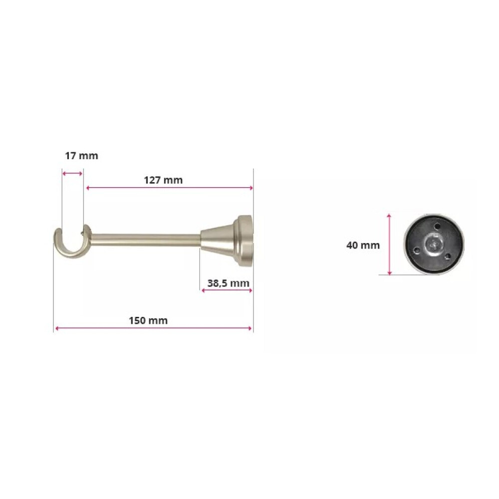 Galerie simpla Todi Max 16mm cupru