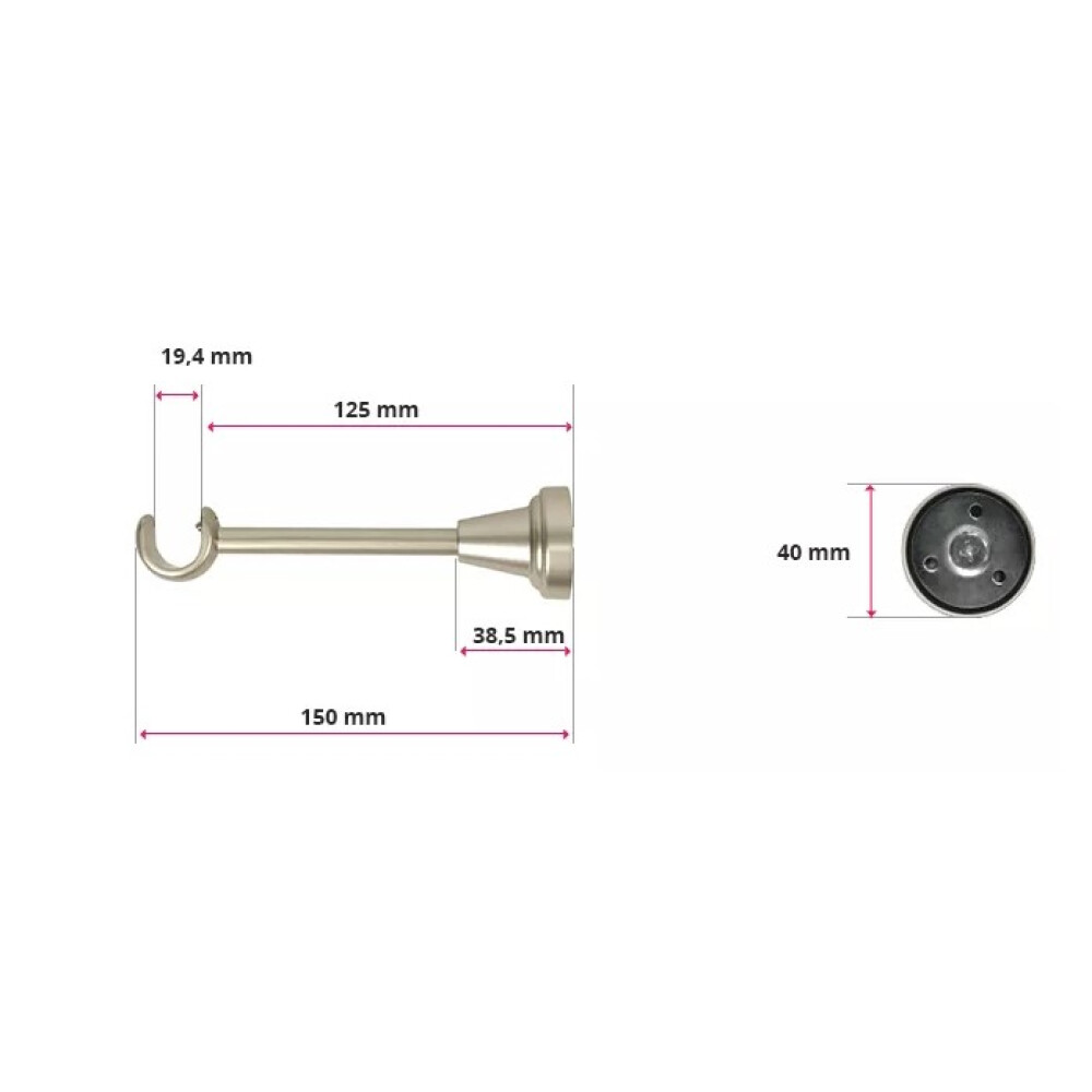Galerie simpla Galaz cupru 19mm