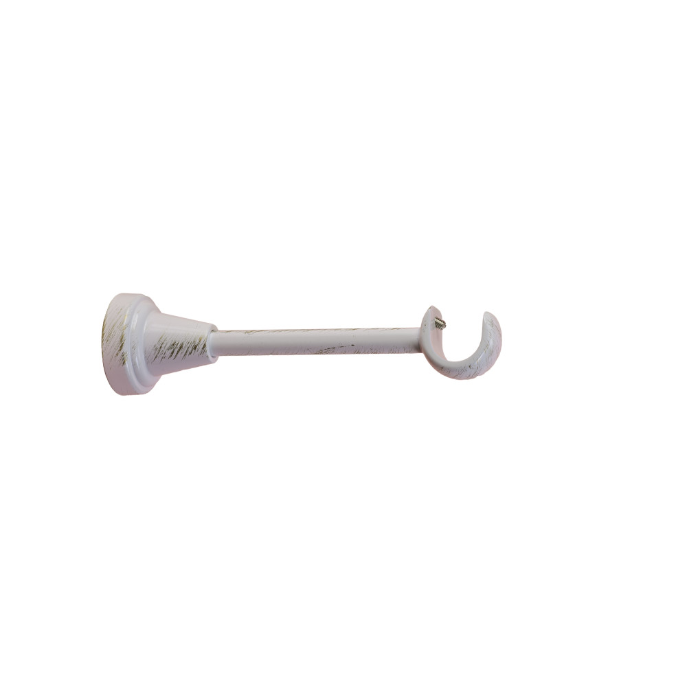 Galerie simpla Galaz alb lucios antichizat 19mm 