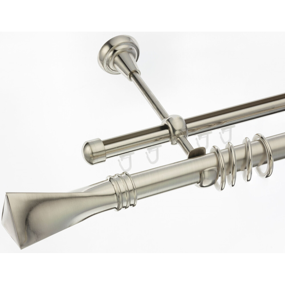 Galerie dubla Swing teava si profil inox 25mm