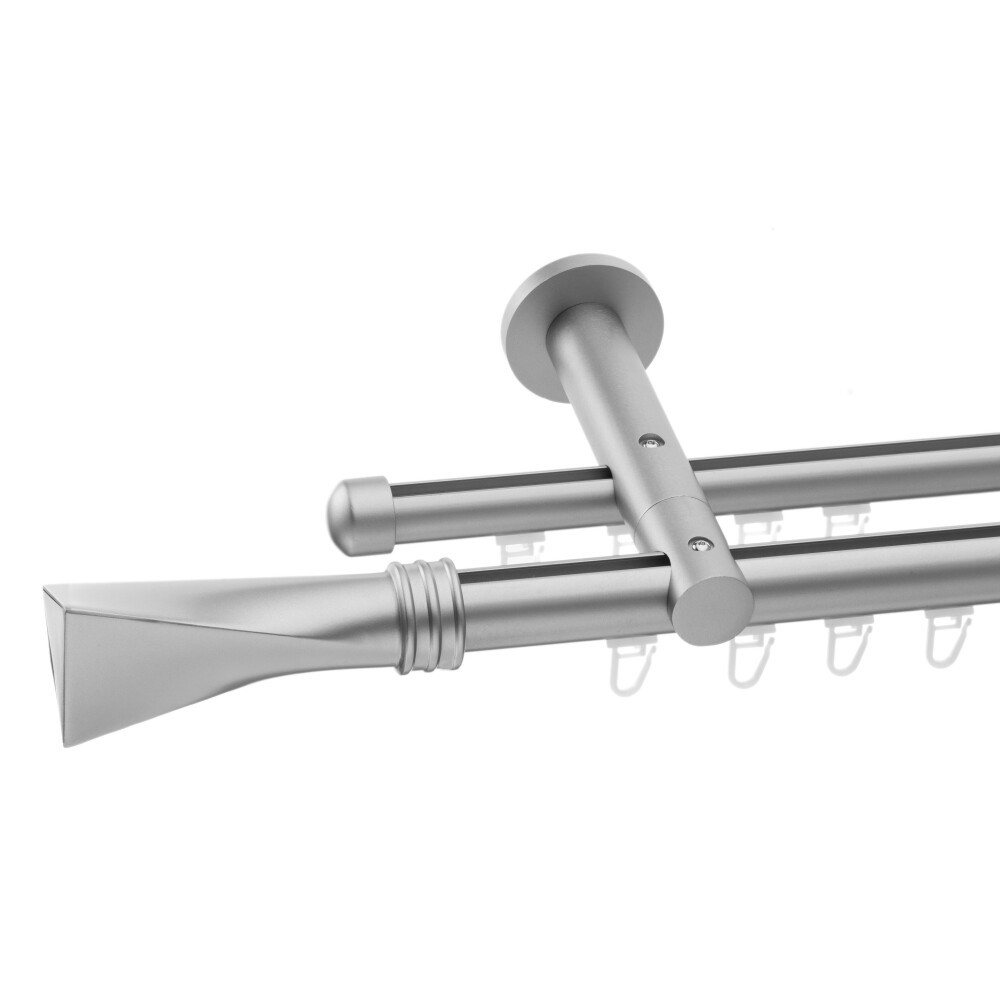 Galerie dubla Swing profil crom mat 25mm