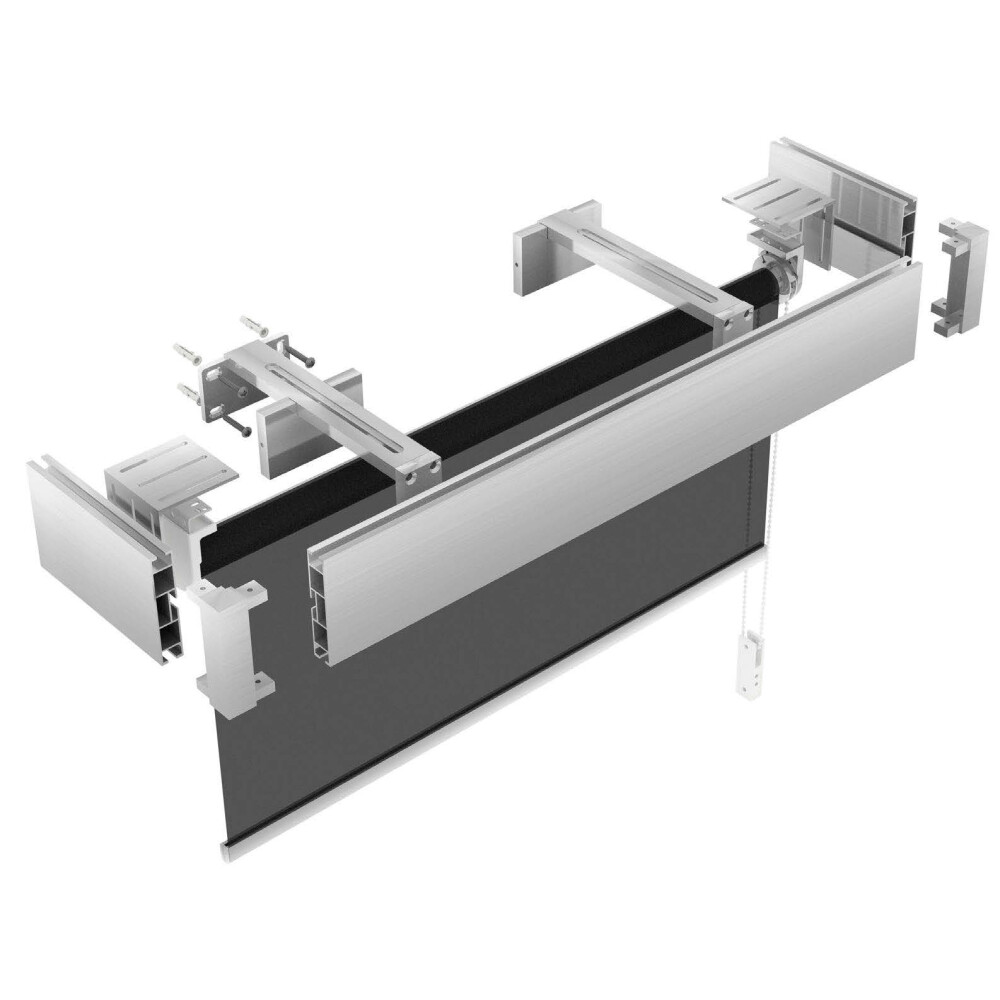 Galerie dubla Square suport 15 cm crom mat