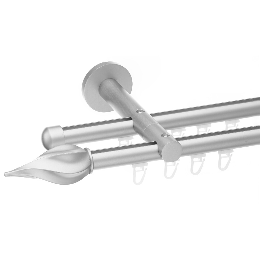 Galerie dubla Twister profil crom mat 19mm