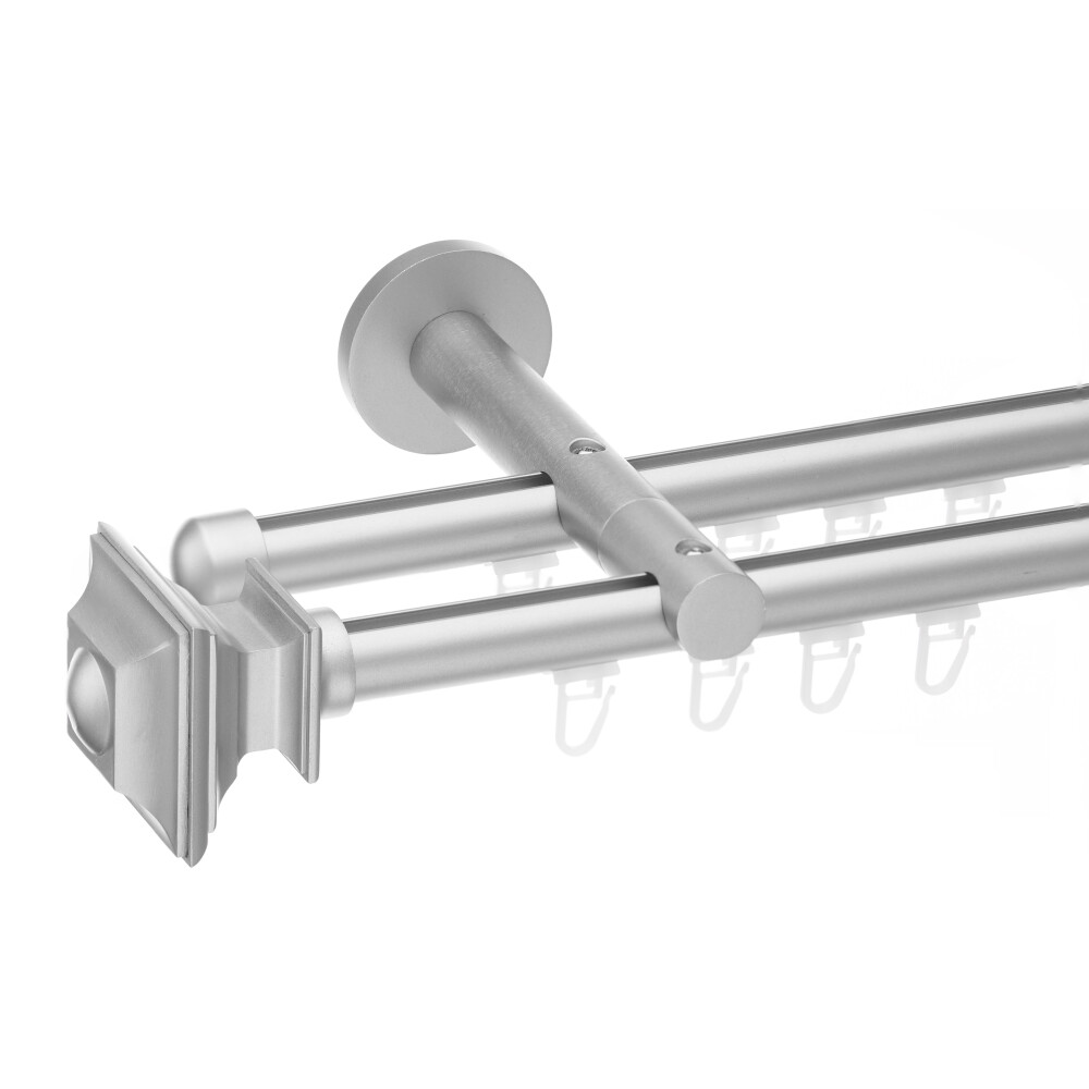 Galerie dubla Verdi profil crom mat 19mm