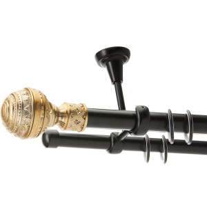 Galerie dubla tavan Betina black gold 25mm