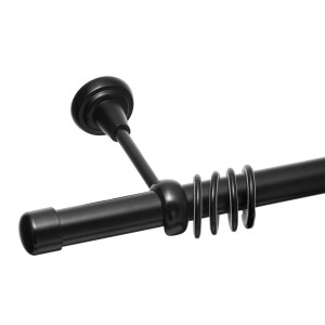 Galerie simpla Capacel negru 19mm