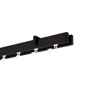 Galerie simpla tavan Square line Capacel teava negru lucios