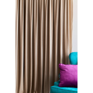 Draperie catifea Cara latte cu rejansa Wave