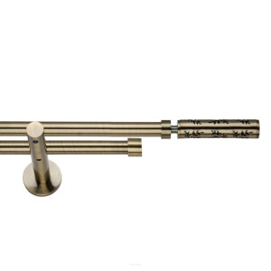 Galerie dubla Flora suport universal aur antic 19mm