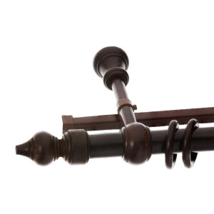 Galerie dubla lemn masiv wenghe 28mm