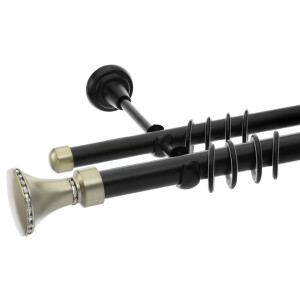 Galerie dubla Grace black gold 25mm