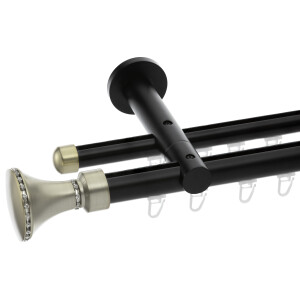Galerie dubla Grace profil black gold 25mm