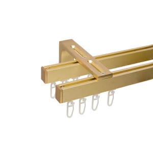Sina dubla perete Horizon gold cu suport de 18 cm