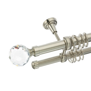 Galerie dubla tavan Kula Crystal inox 25mm