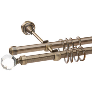 Galerie dubla Kula Crystal aur antic 19mm