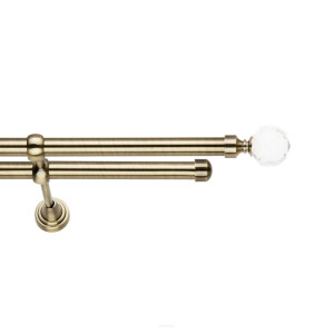 Galerie dubla Kula Crystal fara inele aur antic 19mm