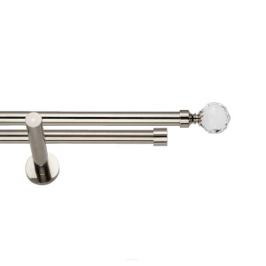 Galerie dubla Kula Crystal suport universal inox 19mm
