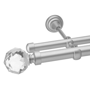 Galerie dubla Kula Crystal crom mat 25mm